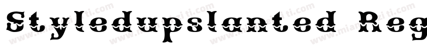 Styledupslanted Regular字体转换